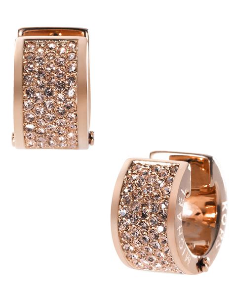 michael kors ohrringe rosa|michael kors gold hoop earrings.